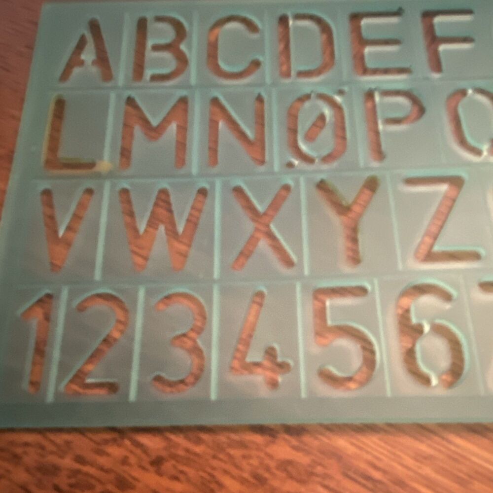 Stencil Craft Design Patterns- Numbers Letters - Picture 3 of 5